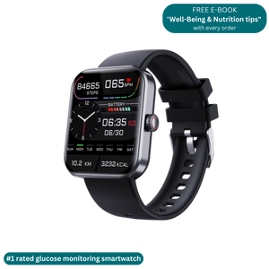 non-invasive glucose monitoring smartwatch - FREE SHIPPING